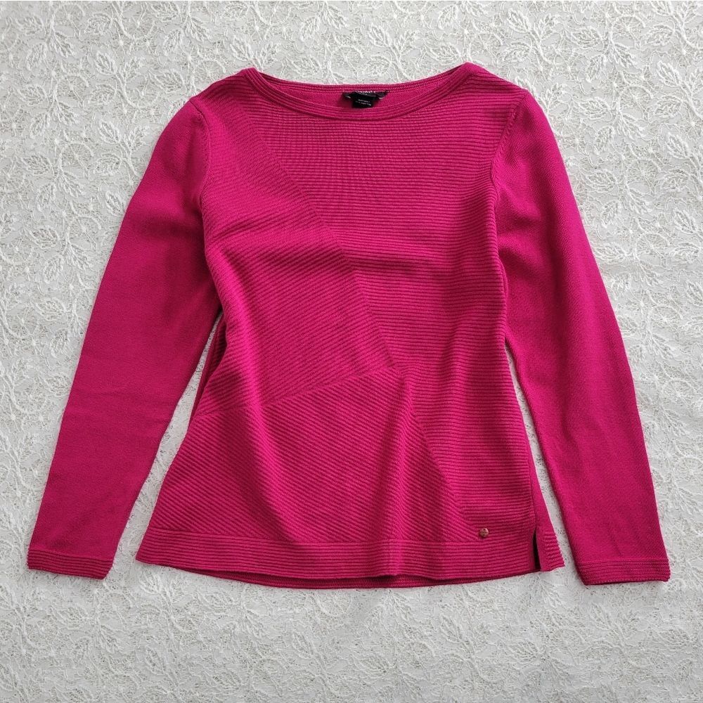 Olsen Europe Cotton Sweater Radpberry S